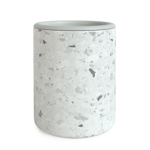 Happy Wax Other - White Terrazzo Mini Tabletop Wax Melt Warmer